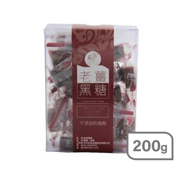洪元記黑糖200g-老薑