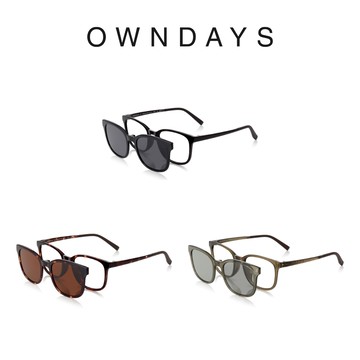 OWNDAYS SNAP系列磁吸式兩用光學偏光墨片鏡框 (SNP2013N-2S)