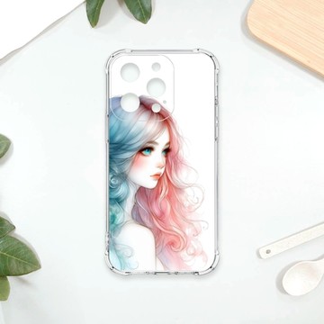 TRON IPhone 15 PRO 不愛笑的女孩 四角防摔 軟殼 手機殼