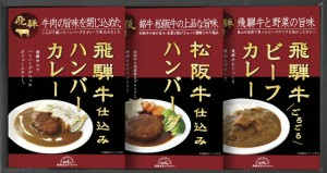 飛騨高山ファクトリー 松阪牛・飛騨牛仕込みハンバーグカレー詰合せ