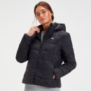 MP Women's Outerwear Lightweight Hooded Packable Puffer Jacket - Black - S