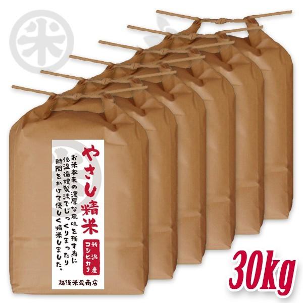 [新潟米 令和4年産] 新潟産コシヒカリ やさし精米 30kg (5kg×6袋) 低温循環精米 新潟米 お米 白米 新潟県産 こしひかり 送料無料 ギフト対応