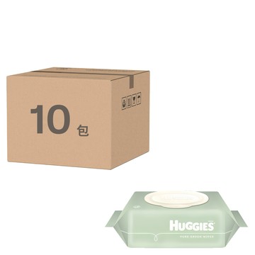 HUGGIES 好奇 Nature Care Plus+ 掀蓋式 寶寶濕巾  72張  10包