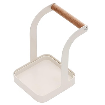 VISVIVA 鍋蓋湯勺收納架 奶油色 105x119x146mm  1個