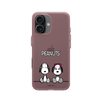iPhone 17 Clear (相機按鈕) 晶醺玫 - 史努比 Snoopy - With Belle
