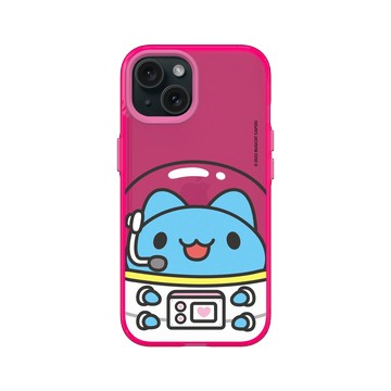 iPhone 15 Clear 粉漾桃 - 貓貓蟲咖波 Bugcat Capoo - 太空咖波呼叫地球總部