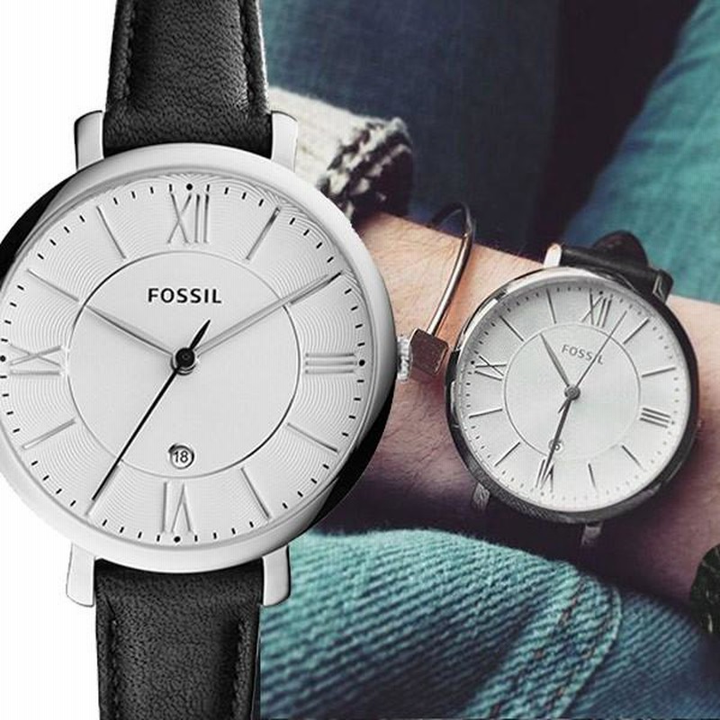 FOSSIL Jacqueline フォッシル ジャクリーン レザー ブラック シルバー