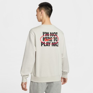 【NIKE】AS M NK CLUB GFX FT CREW 米灰 長袖上衣 男 大學T 中磅  IR0104-072