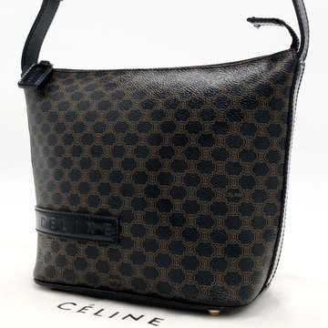 【特選貨品】中古Celine黑色老花飯盒皮革單肩側背孭揹小包手袋