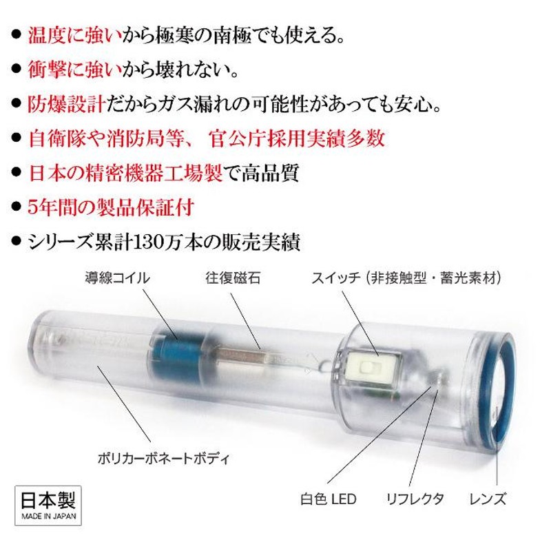 防災グッズ 懐中電灯 LED ナイトスターJP 発電式 非常用 災害用 電池