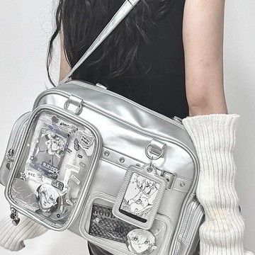 ✨熱賣商品✨演唱會藏  燈  牌娃谷兩用包大容量追星人  娃包  雙肩斜挎學生日常  痛包