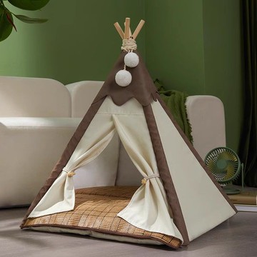 寵物帳篷狗窩四季通用可拆洗泰迪狗沙發床小型犬狗屋房子貓窩夏季