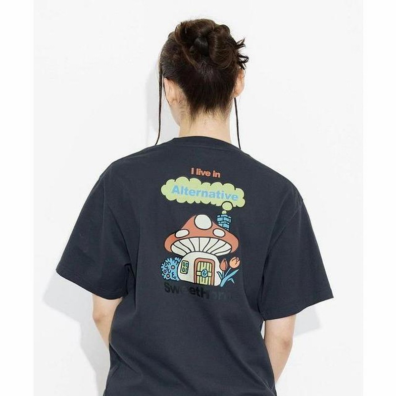 エックスガール X-GIRL MUSHROOM S/S TEE マッシュルーム Ｔシャツ