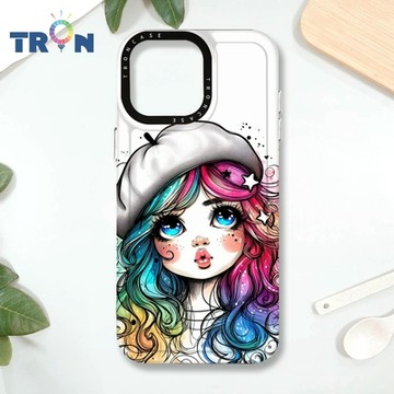 TRON IPHONE 16 PRO MAX 嘟嘴小女孩 MAGSAFE 磁吸 防摔 太空殼 透黑 手機殼