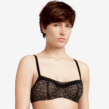 【Passionata】Nicole_1/2網紗無襯內衣_C-D罩杯(49F10_0S3豹紋)