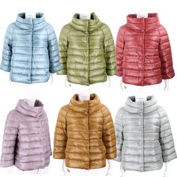 HERNO SOFIA 90%羽絨 絎縫小立領短版羽絨外套-多色可選