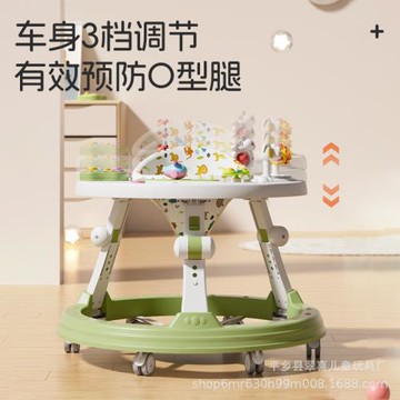 工廠直供 嬰幼兒學步車 寶寶多功能防側翻帶音樂可折疊寶寶助步車