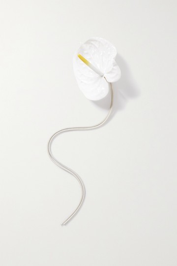 Loewe - Anthurium Pu And Leather Bag Charm - White - one size