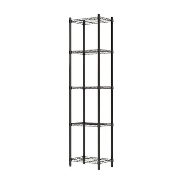 【Y HOUSE】45x30x180公分 輕型五層鐵架 鐵力士架 -烤漆黑