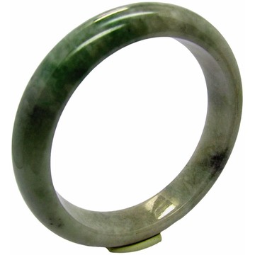 【小樂珠寶】翡翠手鐲牛仔藍伴烏雞天然A貨玉鐲(手圍18.4號 內徑57.7mm V699)