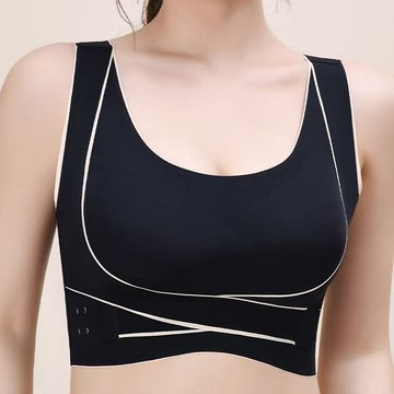 M-7XL 側扣穩固運動內衣 大尺碼大罩杯 無鋼圈 夏季薄款 透氣內衣 大胸顯小 顯瘦內衣 跑步減震 瑜伽胸罩