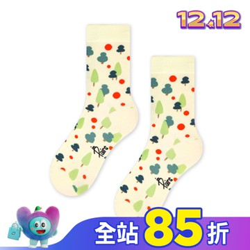 【in Pairs】小樹-米-中筒襪(M號)