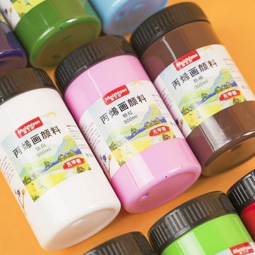 台灣/✨油畫顏料丙烯画颜料300ml防水轮胎绘画材料diy墙绘改布鞋子丙烯颜料100ml