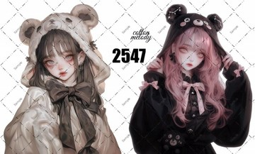 original sticker no.2547 人物貼紙 原創貼紙 原創人物貼紙 裝飾貼紙 cotton melody