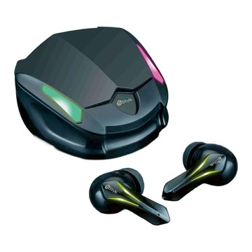 nStylE 東榮電子 超級音符 RGB17 藍芽耳機，磁吸式充電，炫麗RGB燈飾  NTWS-017RGB  黑色