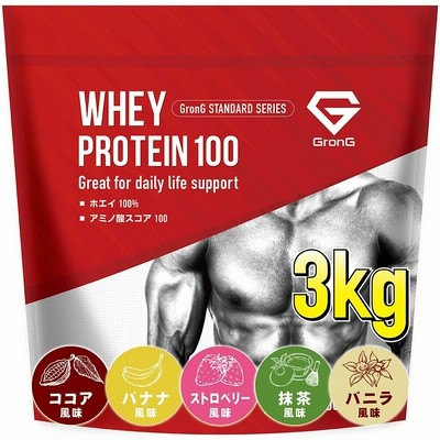 ホエイプロテイン100 スタンダード 風味付き 3kg