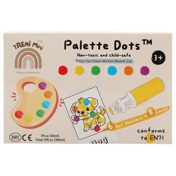 TRENi Mini無毒可水洗點點筆-6色