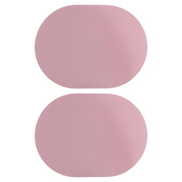 Ade.L Ellips系列 矽膠餐墊 粉色  327 x 242 x 1.2mm  2個