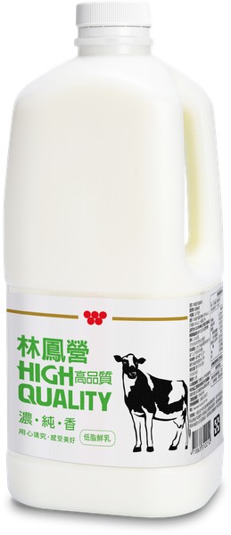 【冷藏】林鳳營高品質鮮乳_低脂_1857ml
