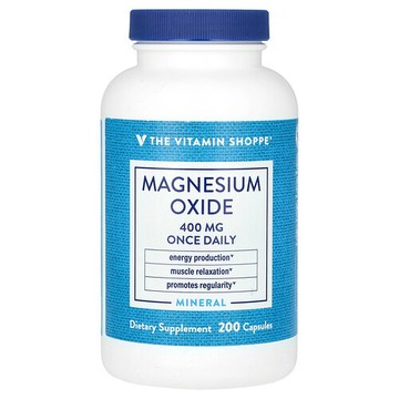 The Vitamin Shoppe, 氧化鎂，400 毫克，200 粒膠囊