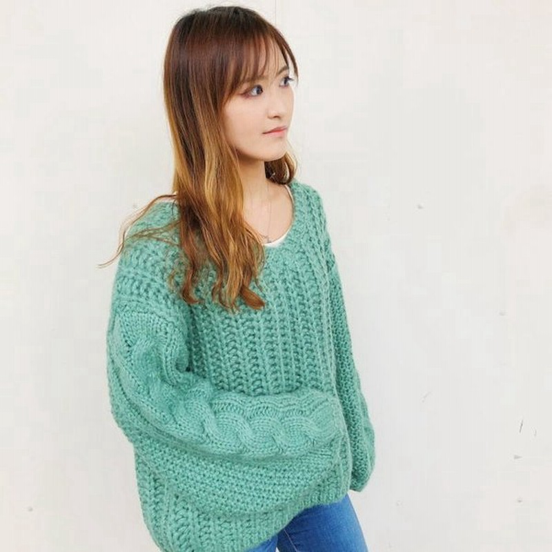 Murua ムルーア ニット ルーズネックローゲージニット レディース 通販 Lineポイント最大0 5 Get Lineショッピング