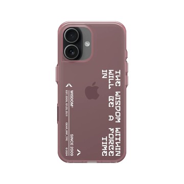 iPhone 17 Clear (相機按鈕) 晶醺玫 - WISDOM - TIME SIGN