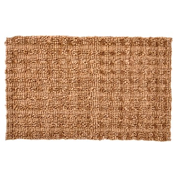 HOLA 和樂家居 奧可利手工編織椰鬃戶外踏墊 45 x 76 x 1cm 600g  條紋棕  1個