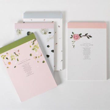 TokTok Fancy 芙蘿拉便條墊式信紙 2款組 (隨機出貨)  2冊  隨機發貨