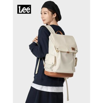 Lee潮流雙肩包男女背包時尚休閑大容量旅行包通勤電腦包學生書包