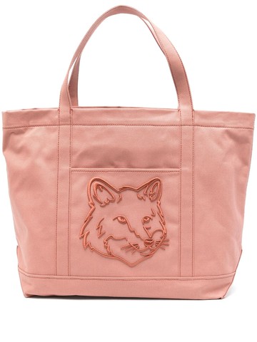 Maison Kitsuné Fox Head Large Tote Bags