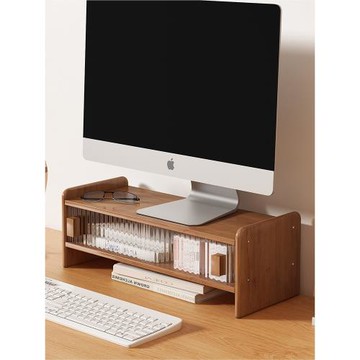 桌面收納盒新款多功能電腦增高架防塵雜物置物架宿舍整理改造神器