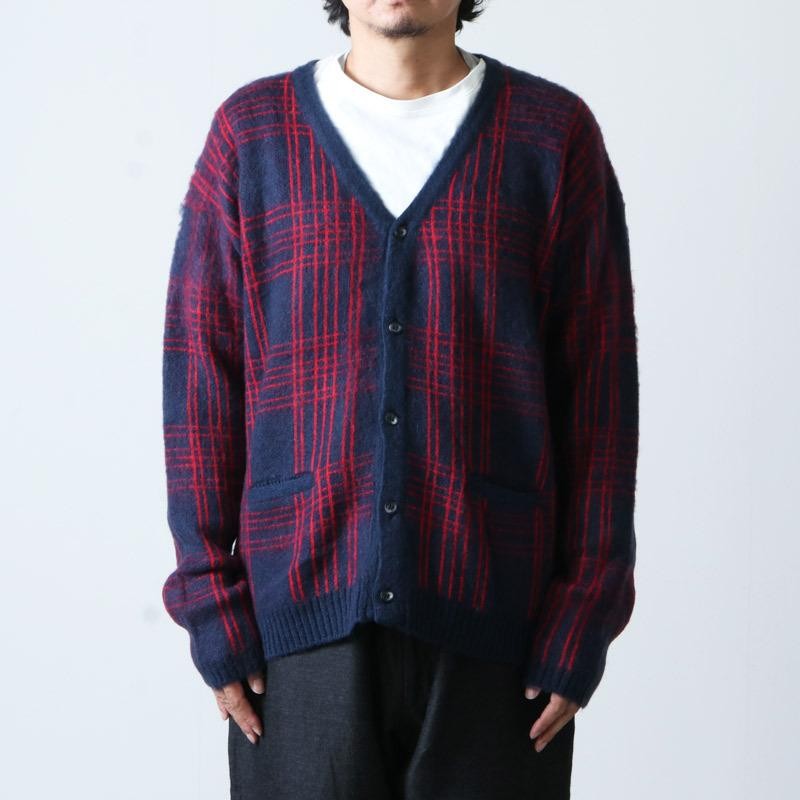 CAL O LINE (キャルオーライン) JACQUARD MOHAIR CARDIGAN