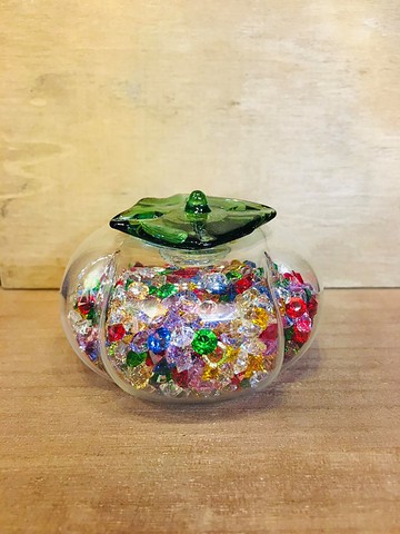 水晶玻璃 彩鑽柿子 事事賺錢 擺飾