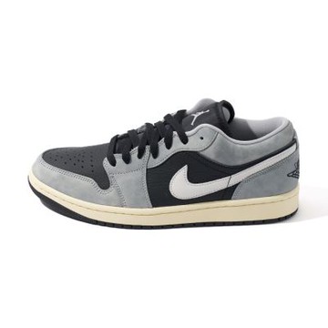 Nike Air Jordan 1 Low Se 男鞋 碳黑灰色 皮革 低筒 喬丹 AJ1 休閒鞋 HQ2010-012