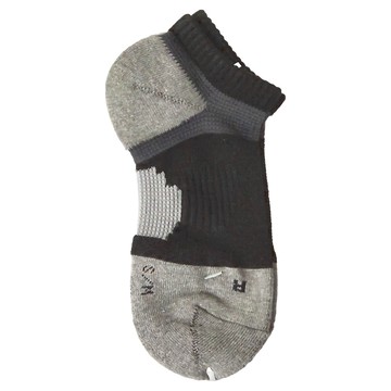 咖啡紗足弓襪一般款 台灣製  耀石黑  S/M(22-25cm)