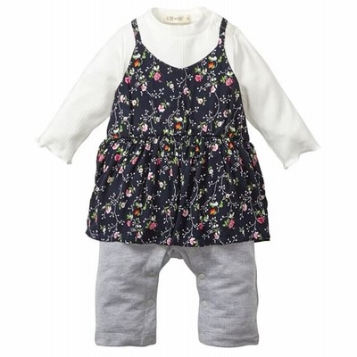 キャミ重ね着風長袖カバーオール 女の子 子供服 ベビー服 ベビー服 Babywear 通販 Lineポイント最大get Lineショッピング