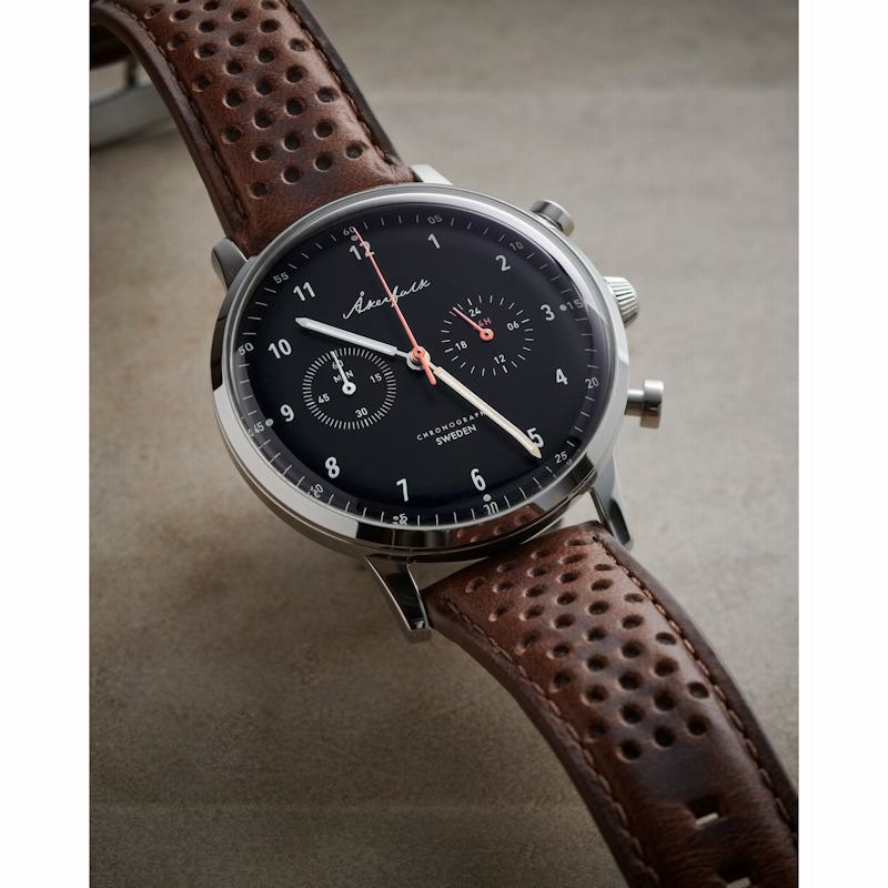 516【美品】スウェーデン オーカーフォーク 時計 24時間針