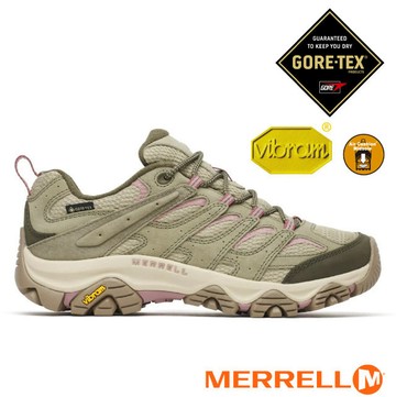 【MERRELL】女 MOAB 3 GTX 防水登山健行鞋.休閒運動鞋/ ML00005400 淡綠色