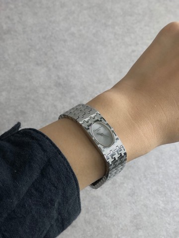 【 日本直送 名牌中古包 】Christian Dior 手錶 銀色 不鏽鋼 石英 D70-100 vintage vt4tf5