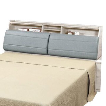 文創集 利亞6尺雙人加大耐磨皮革床頭箱-182x33x103cm免組